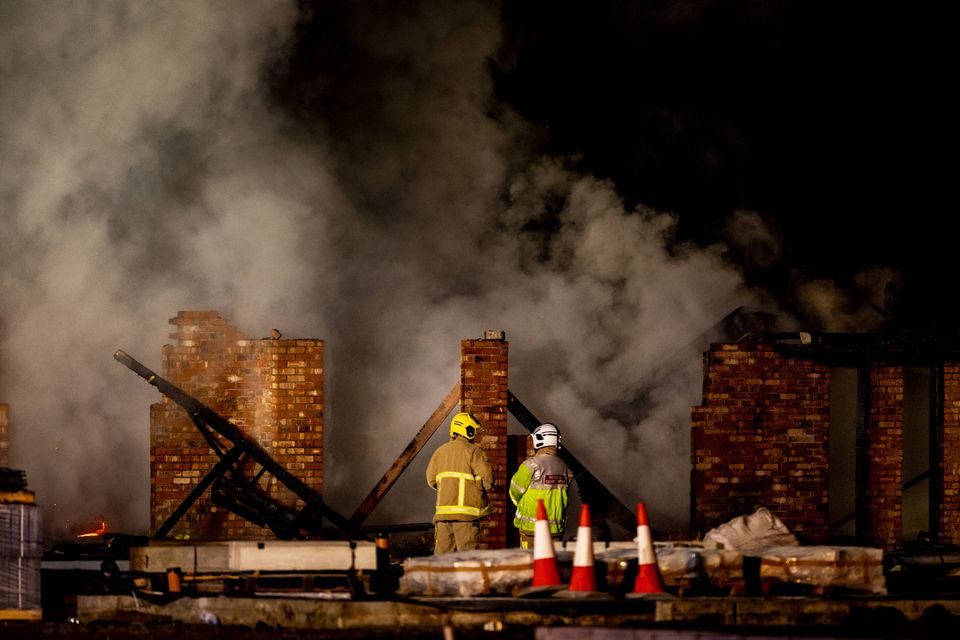 Firefighters deal with a blaze on Park Road in Newtownabbey on November 21st 2024 (Photo by Kevin Scott)