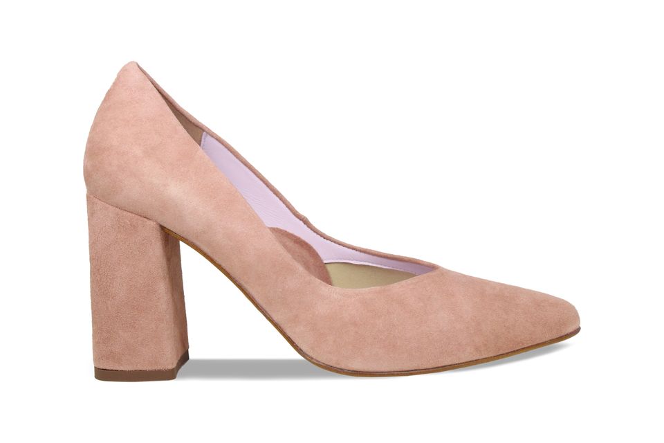 Rose suede heels, £169, Sole Bliss