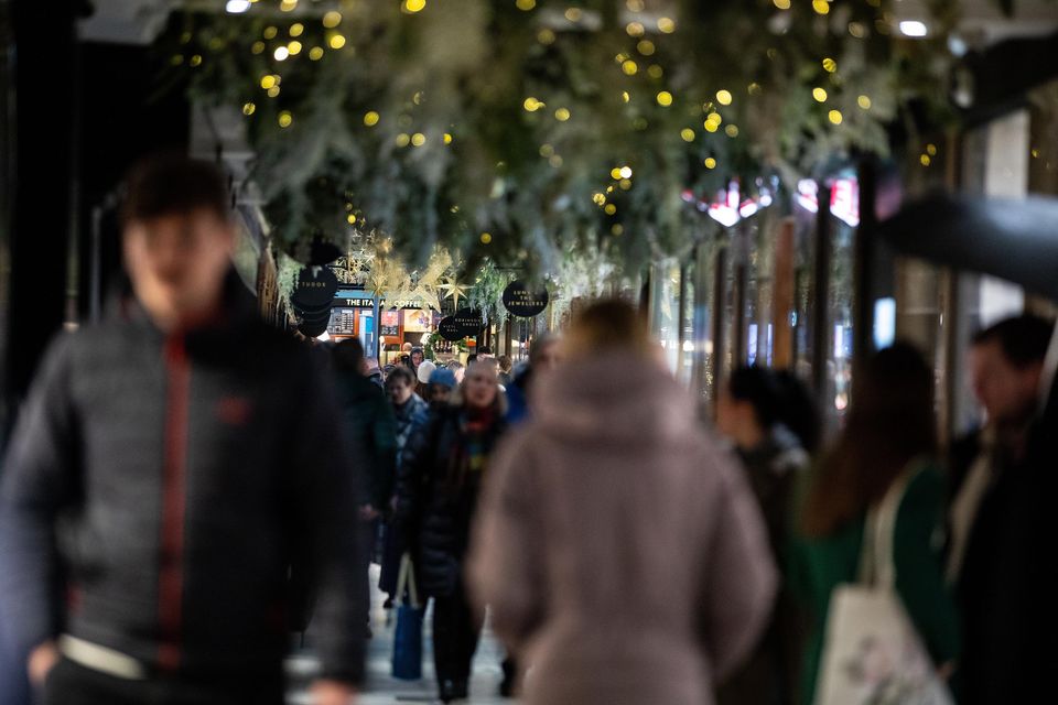 Shoppers in Victoria Arcade in Belfast on Black Friday, November 29 2024