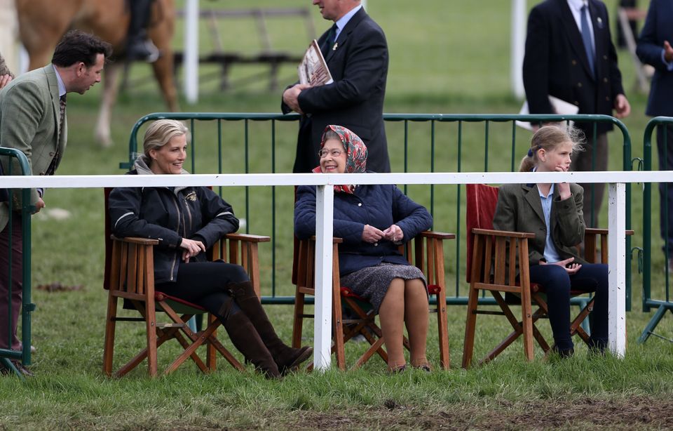 Sophie and the late Queen enjoying the Royal Windsor Horse Show in 2015 (Steve Parsons/PA)