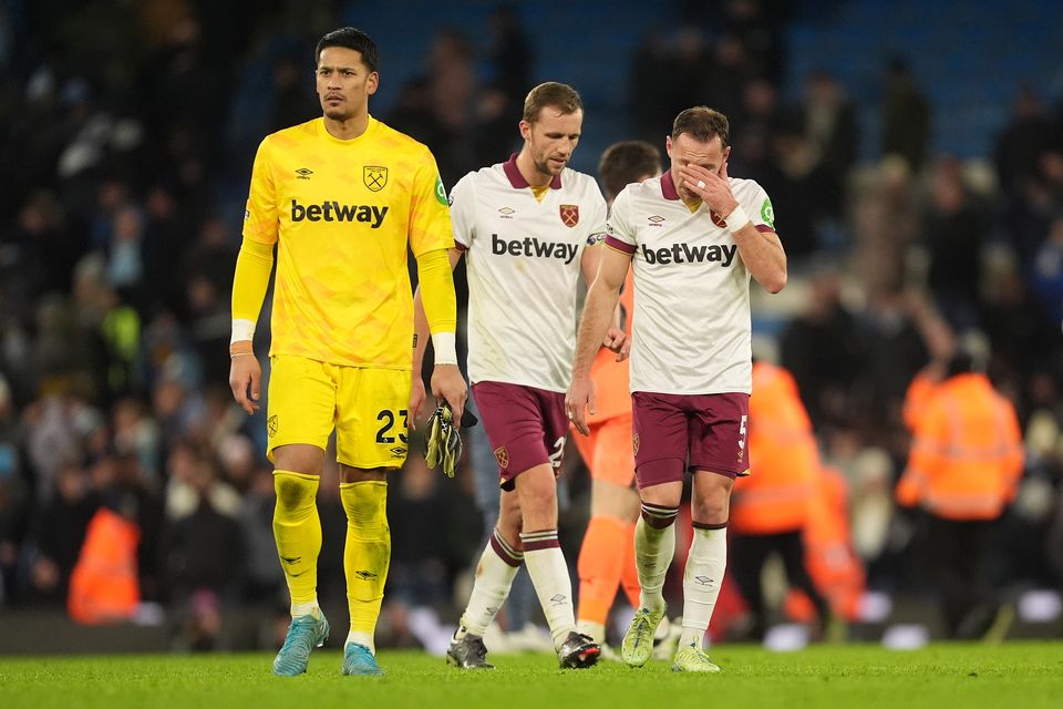 West Ham have conceded nine goals in their last two matches (Martin Rickett/PA)