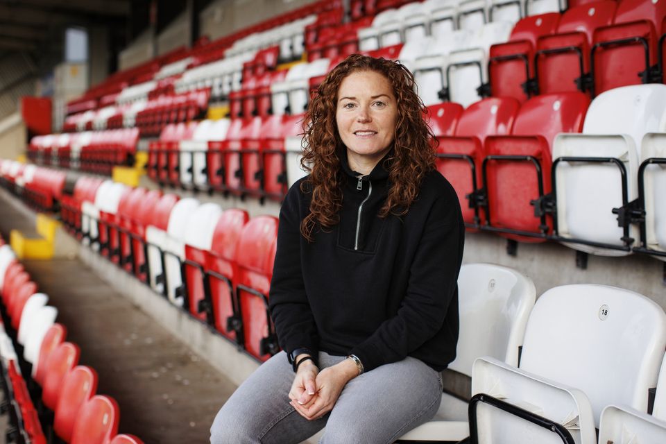 Marissa Callaghan at Cliftonville’s home ground at Solitude in north Belfast (Liam McBurney/PA).