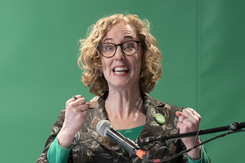 Scottish Green Party co-leader Lorna Slater during the party’s general election manifesto launch in Edinburgh (Jane Barlow/PA)