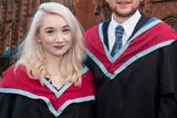 thumbnail: Brother and sister Michael and Suzanne Whitten celebrate their graduations at Queens University.  The East Belfast duo will both received Masters degrees from the University. Suzanne completed a MA in Moral, Legal and Political Philosophy while Michael received a MA in Musicology. This is the second double celebration for the Whitten family as the siblings first graduated together in 2014.