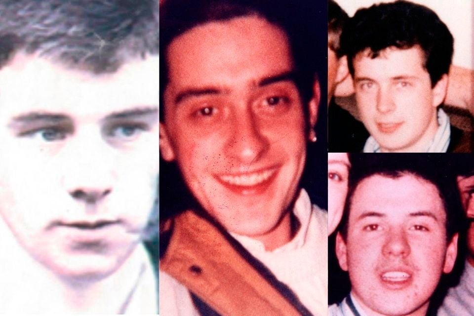 Patrick Vincent (left), Sean O'Farrell, Kevin O'Donnell (top right) and Peter Clancy (bottom right)