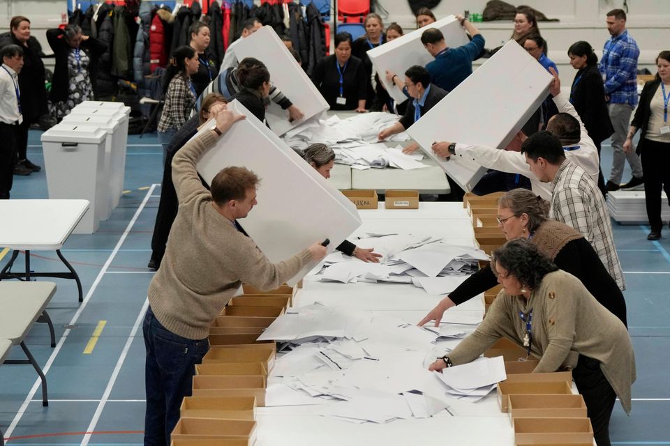 Parliamentary elections were held earlier this week (Evgeniy Maloletka/AP)