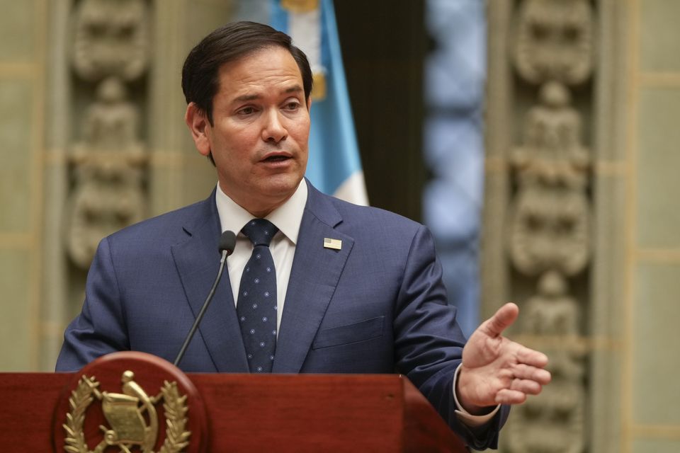 US Secretary of State Marco Rubio said the plans were temporary (Mark Schiefelbein/AP)