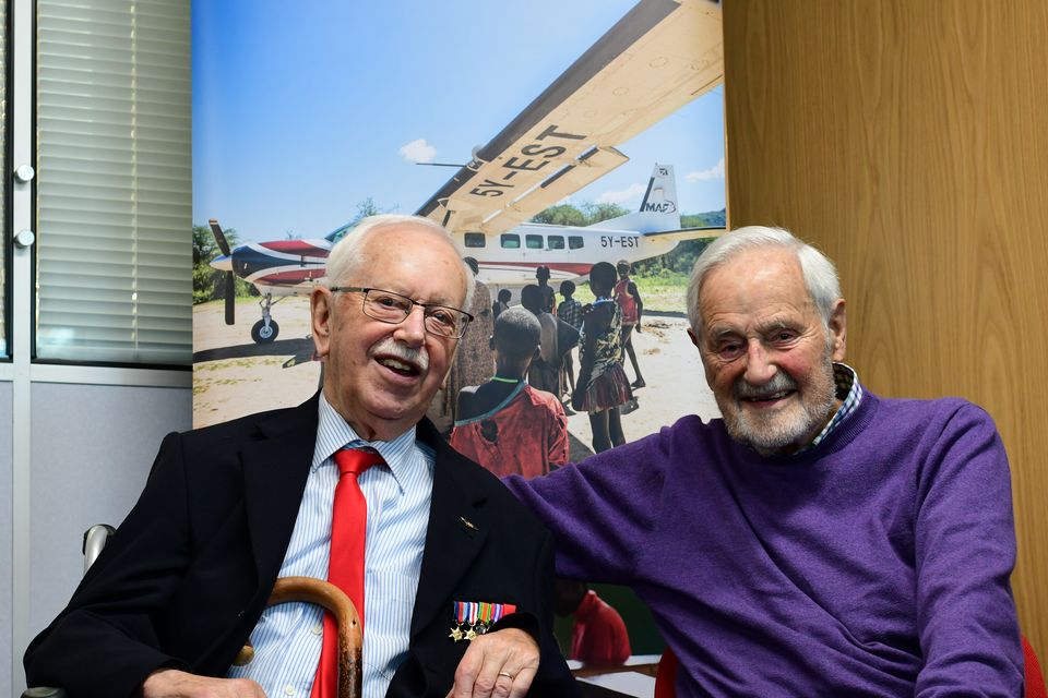 Stuart King (left) and Jack Hemmings (right) together in 2019 (Mission Aviation Fellowship/PA)