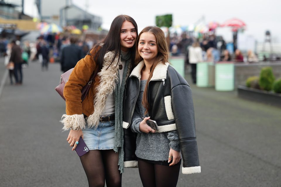 Darcie Andrews and Kaley Girvan pictured at Down Royal. Photo by Kelvin Boyes / Press Eye.