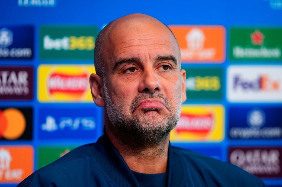 Manchester City manager Pep Guardiola. Pic: Martin Rickett/PA Wire.