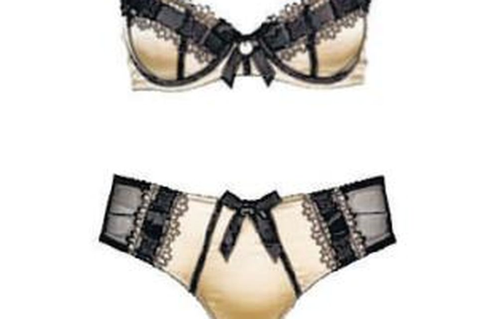 Angelina Matching Bras and Panties Set with Mesh Design –