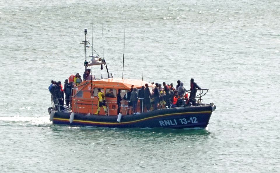 More than 20,000 migrants have arrived in the UK after crossing the Channel since Labour won the election (Gareth Fuller/PA)