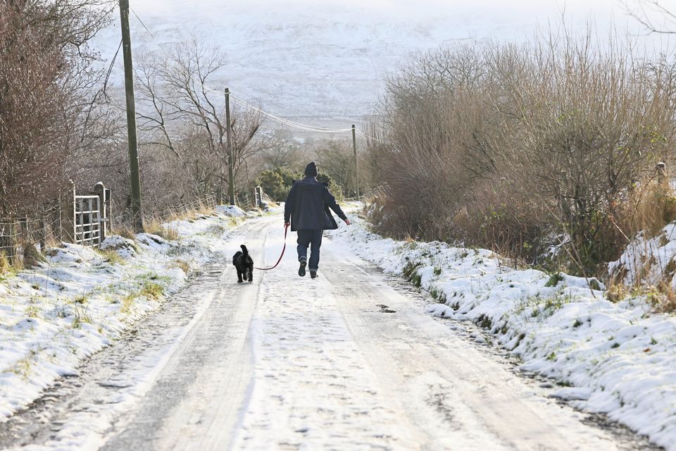 Larger snowfall is expected at higher grounds