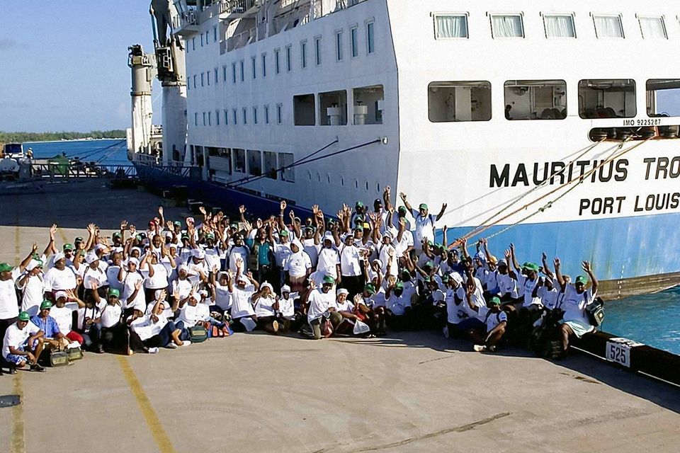 A group of Chagossians on a 2006 visit to Diego Garcia, part of the Chagos archipelago (Foreign and Commonwealth Office/PA)