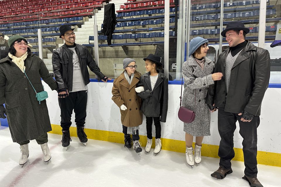 The event took place at Penn Ice Rink during RockyFest in Philadelphia (AP)