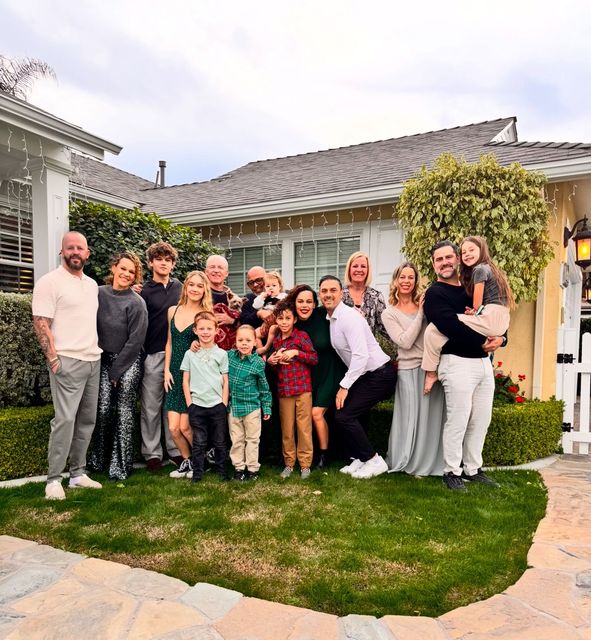 Mandy and Raymond Church with their children and grandchildren (Shavahn Ahmadi/PA)