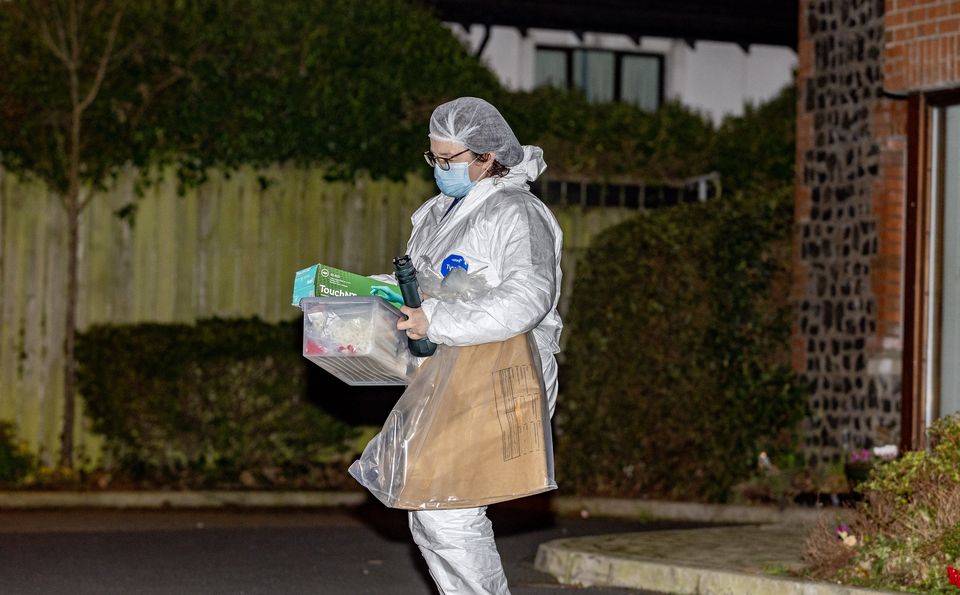 The scene in Newtownards after the murder on Thursday. Pic: Kevin Scott