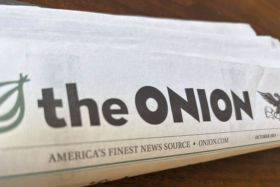 A copy of the satirical outlet The Onion (AP)