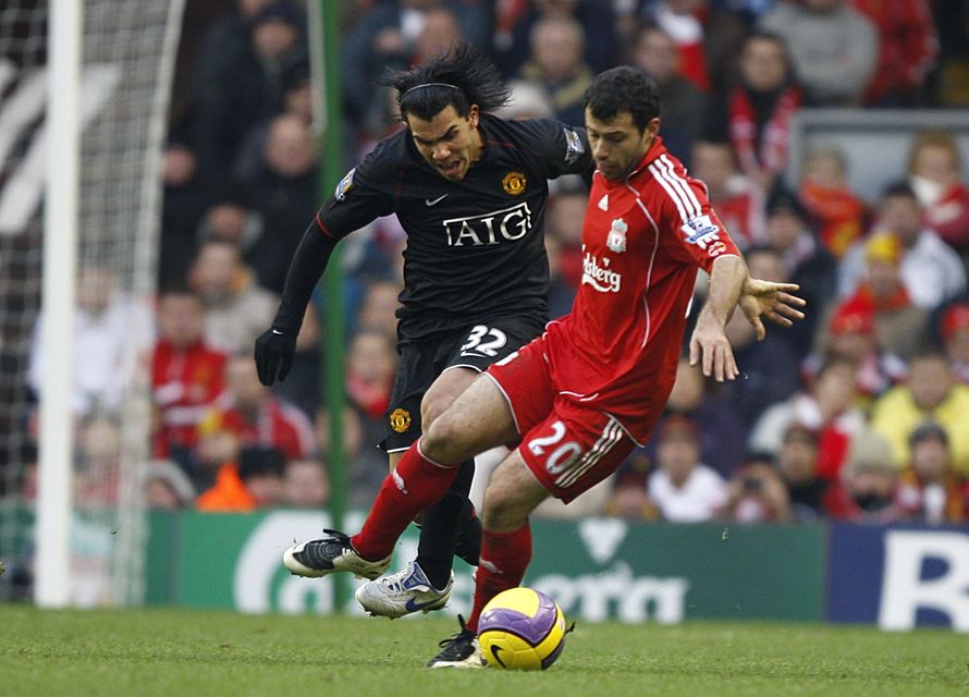 Argentina pair Carlos Tevez and Javier Mascherano played alongside Bellamy at different times of the Welshman’s career (Dave Thompson/PA)