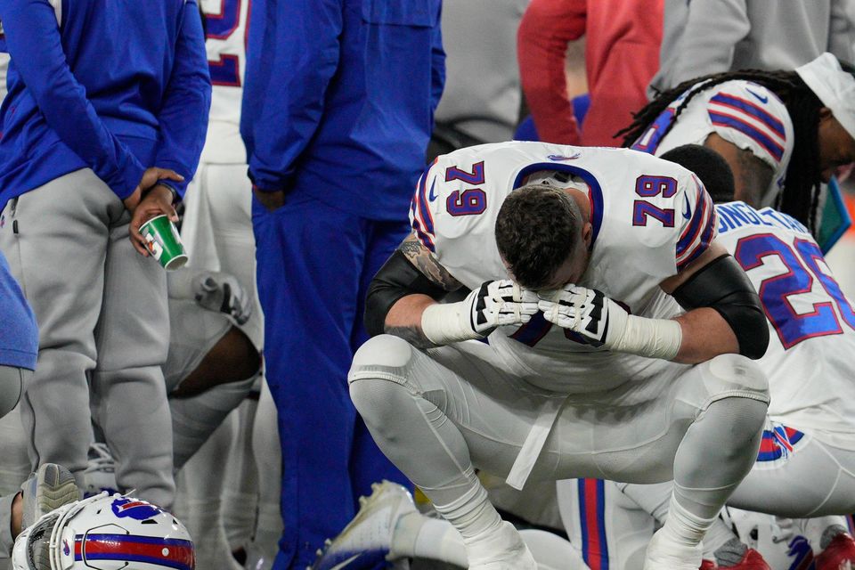 Bills' Damar Hamlin in critical condition after cardiac arrest on field;  game postponed