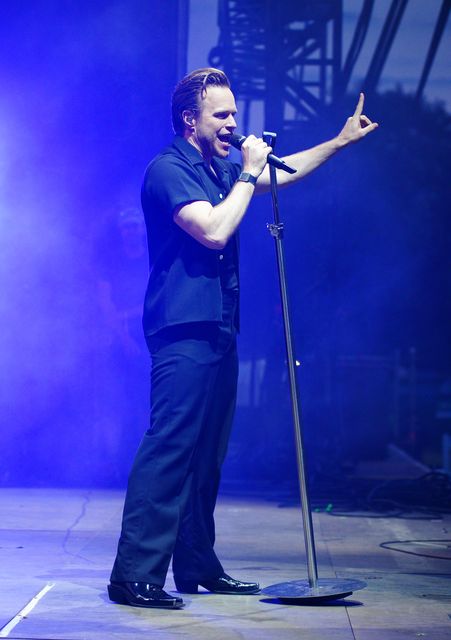 Olly Murs at the Flackstock festival on Monday (Ben Birchall/PA)