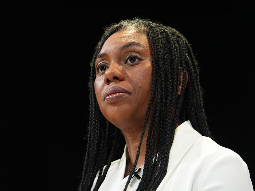 Conservative leader Kemi Badenoch said the US’s decision to halt military aid to Ukraine was ‘profoundly worrying’ (Jordan Pettitt/PA)