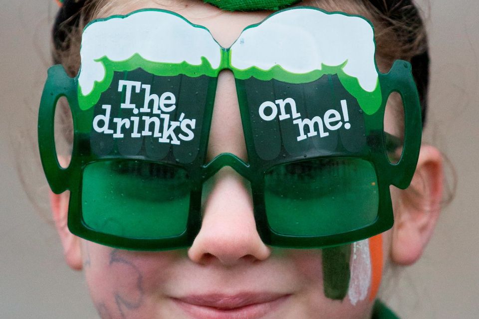 People dressed up at the Mayor of London's St Patrick's Day Parade and Festival in London. Daniel Leal-Olivas/PA Wire.