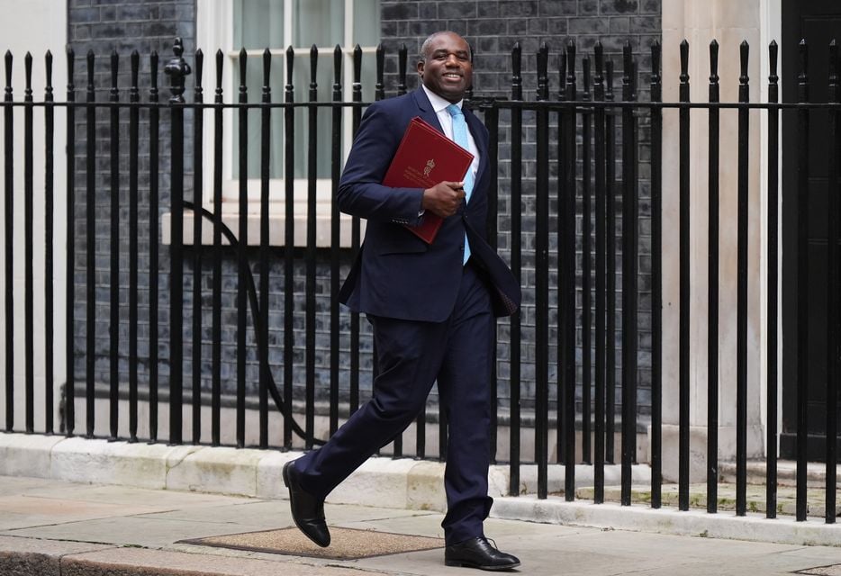 David Lammy will meet his G7 counterparts in Canada on Thursday (Aaron Chown/PA)