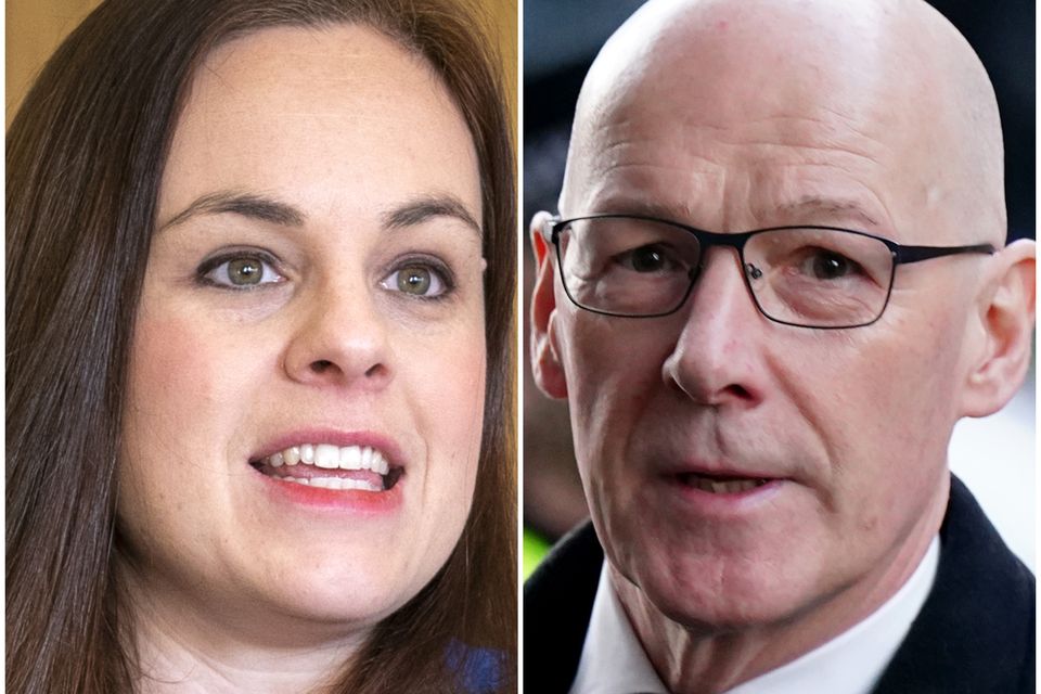 Kate Forbes and John Swinney are expected to announce their intentions for the SNP leadership (PA)