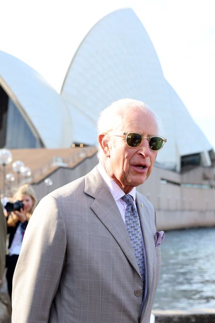 King Charles during a visit to the Sydney Opera House, on day three of the royal visit to Australia and Samoa (Chris Jackson/PA)