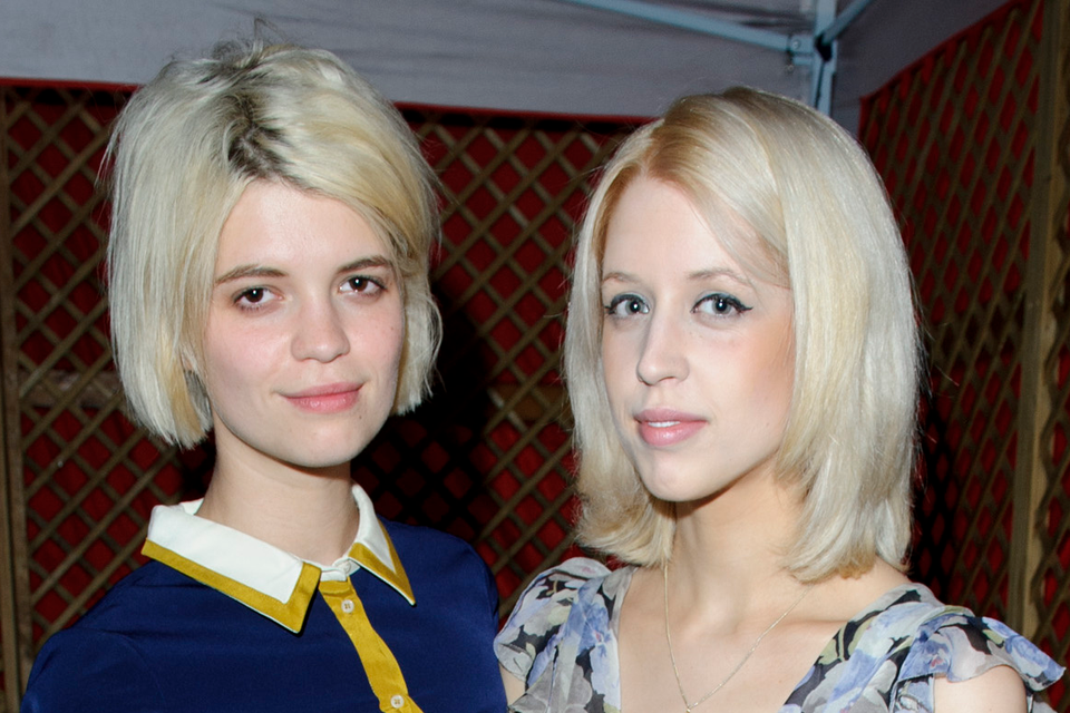 SISTER ACT: Pixie Geldof with Peaches at an event for the British Heart Foundation in 2012