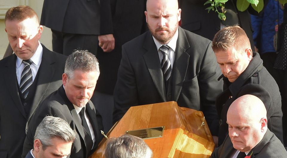 The funeral of Glen Barr at Ebrington Presbyterian Church