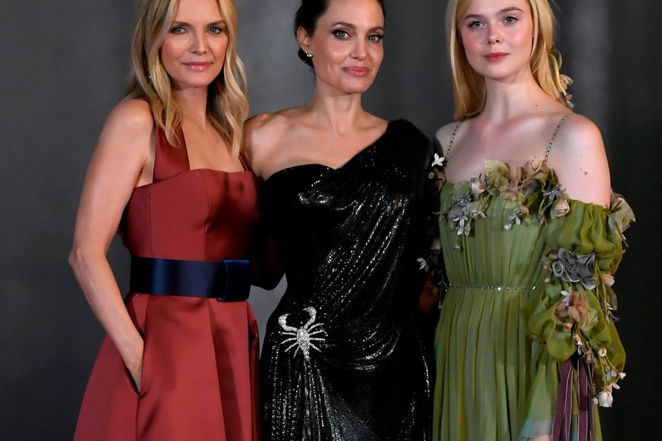 Michelle Pfeiffer, Angelina Jolie and Elle Fanning