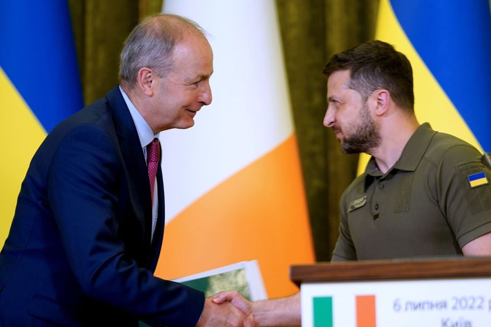 Zelensky Thanks Ireland For Its Support As He Meets Taoiseach In Kyiv