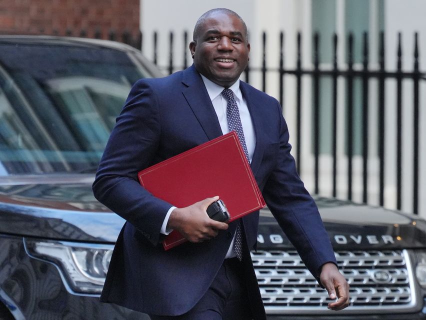 David Lammy will meet counterparts at the security summit on Friday (Jonathan Brady/PA)