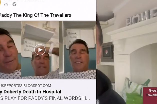 Irish traveller Paddy Doherty who won Celebrity Big Brother in 2011 reassures people he’s not dead