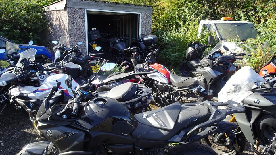 Stolen motorbikes were also among the vehicles seized (National Police Chiefs’Council/PA)