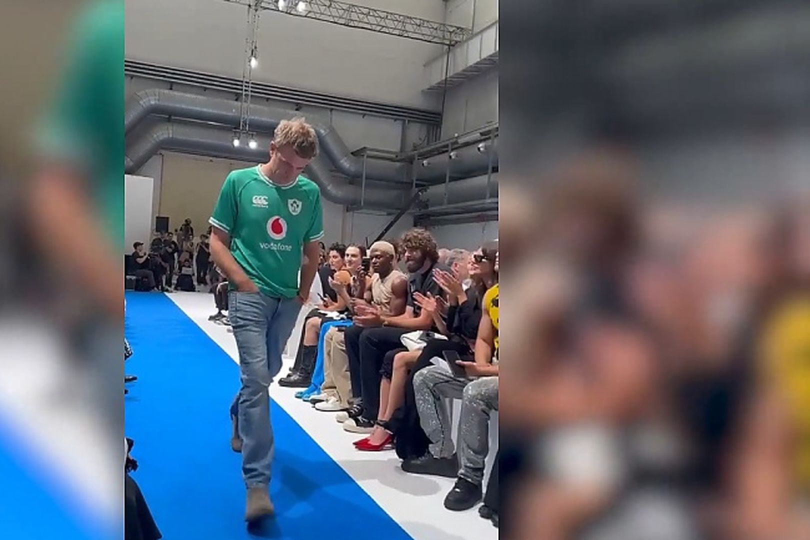 Co Derry designer ends Milan show by donning Ireland rugby jersey on  catwalk - The Irish News