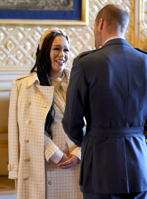 Ferguson received her royal honour from the Prince of Wales at an investiture ceremony (Jordan Pettitt/PA)