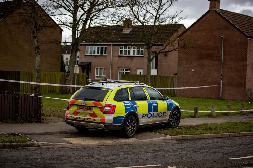 A police forensics investigation is underway after a teenager was fatally stabbed on Friday evening. Picture: Aodhán Roberts/Belfast Telegraph.