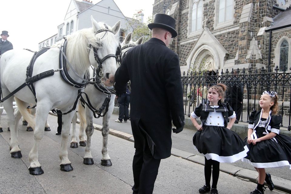 Hundreds of people gathered in Lurgan, Northern Ireland,  for the funeral Violet Crumlish, fondly described by family members as the 'Traveller Queen'
