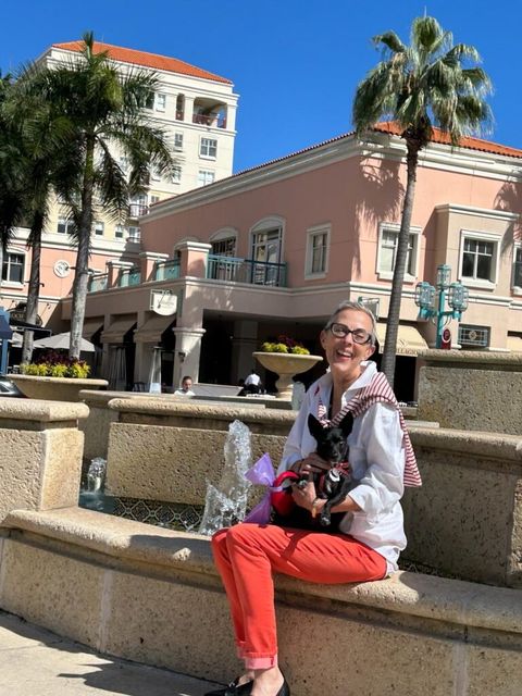 Carolyn and Miss Evie in Florida