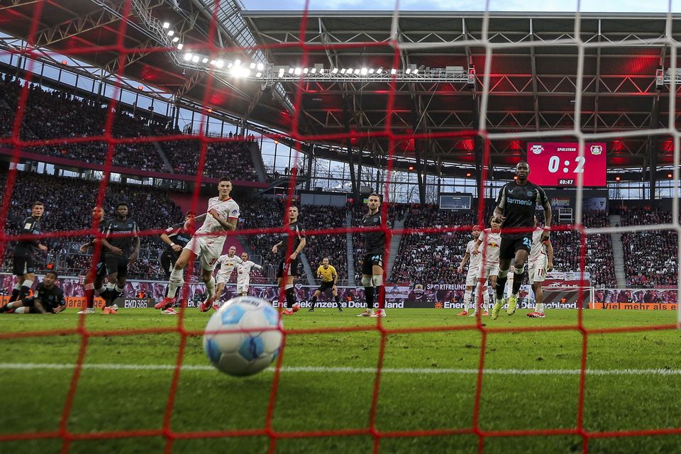 Bayer Leverkusen were held to a draw at RB Leipzig (Jan Woitas/AP)