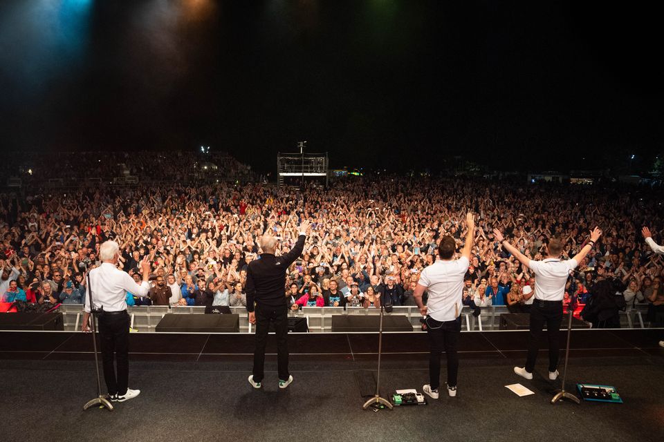 Status Quo said much of the equipment being sold was ‘almost still warm’ from its final outing with the band in August this year in Taunton, Somerset (James Manning/PA)