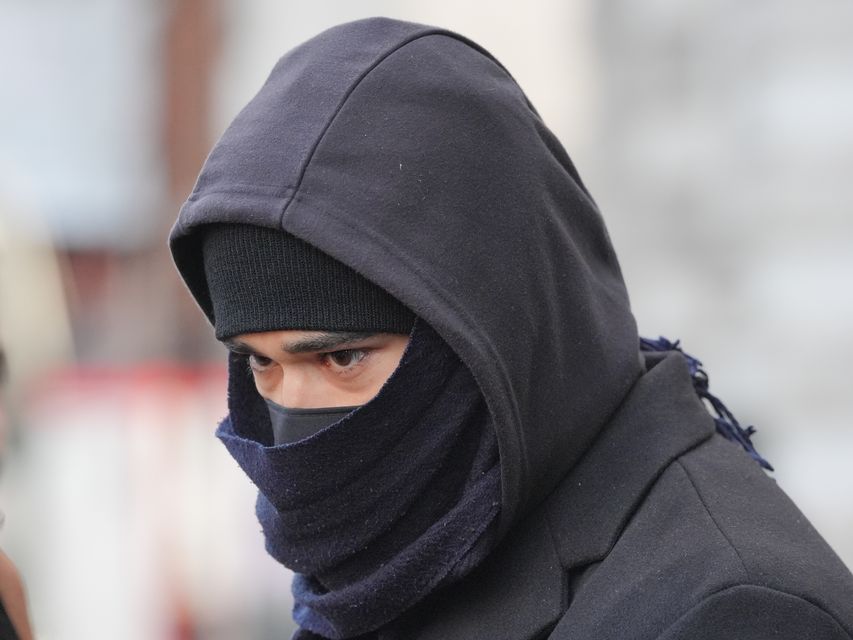 Adeel Khan at Westminster Magistrates’ Court where he is accused of helping ex-soldier Daniel Khalife after he escaped from prison (Jonathan Brady/PA)