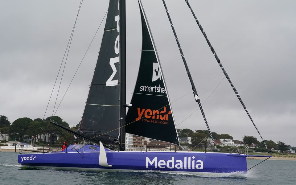 Pip Hare said her experience as a solo-sailor had prepared her for the isolation of sailing alone for three months (Andrew Matthews/PA)