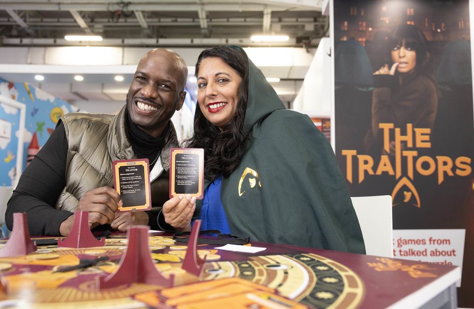 Anthony Mathurin (left) and Ash Bibi from series two of The Traitors (Matt Alexander/PA)