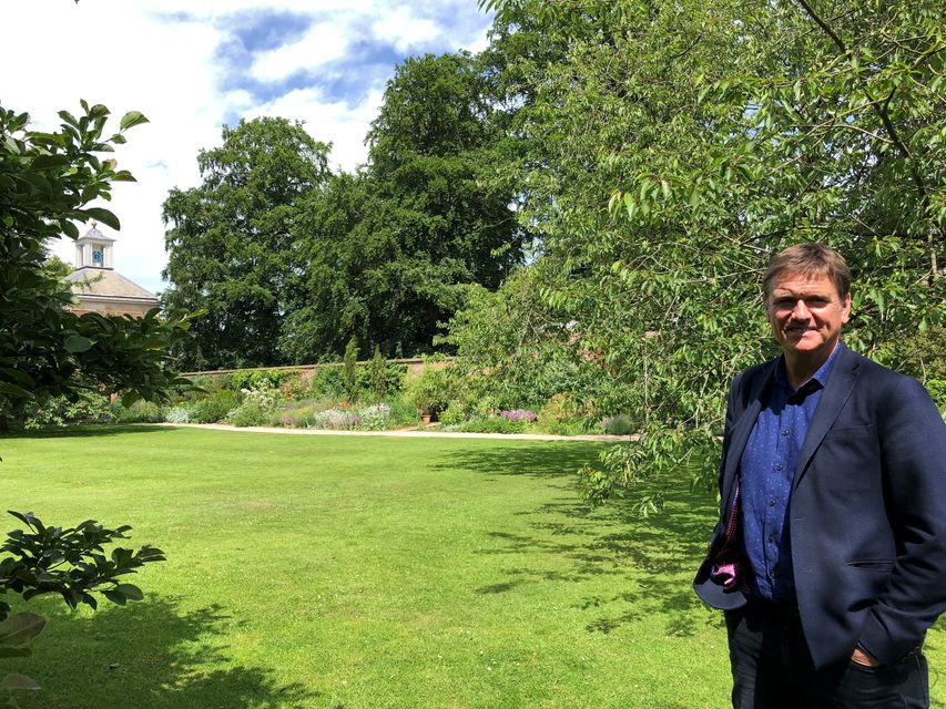 Andy Sturgeon in the area that is now the Mediterranean garden at Beningbrough (National Trust/Joanne Parker/PA)