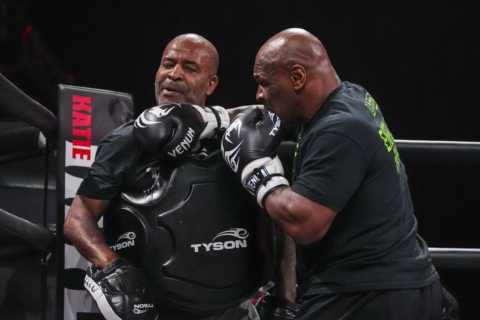 Mike Tyson insists he is taking his bout with Jake Paul seriously (Julio Cortez/AP)