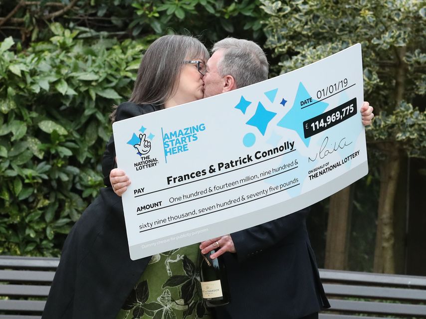 Frances and Patrick Connolly, from Moira in Northern Ireland (Liam McBurney/PA)